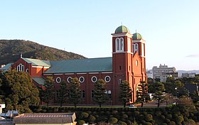 Illustrasjonsbilde av seksjonen Immaculate Conception Cathedral of Nagasaki