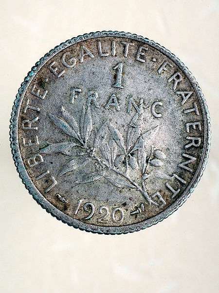 File:1 franc république française 1920 (B).jpg