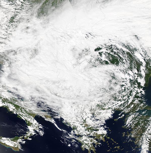 The Yvette storm in Southeast Europe, 15 May 2014