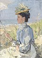 2017-02 Isaac Israels - At the beach - Portrait of Martha Salomon.jpg