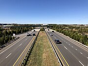 2019-10-18 13 50 43 View north along Virginia State Route 234 (Prince William Parkway) from the ramp connecting southbound Virginia State Route 28 (Nokesville Road) to southbound Virginia State Route 234 in Manassas, Virginia