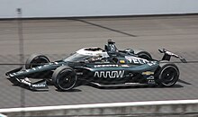 O'Ward competing in the 2023 Indianapolis 500 2023Indy500oward (cropped).jpg