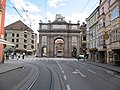 Deutsch: Triumphpforte, Innsbruck, Österreich English: Arc of Triumph, Innsbruck, Austria Camera location 47° 15′ 46.6″ N, 11° 23′ 41.1″ E  View all coordinates using: OpenStreetMap