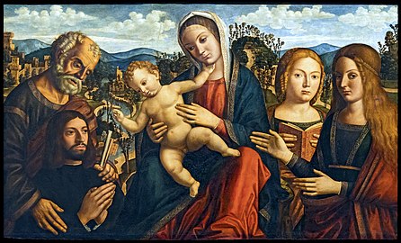 Vierge à l'enfant, saints et une donateur Accademia, Venise.