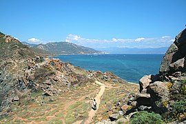 Le Golfe d'Ajaccio vue de La Parata.