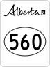 Highway 560 marker