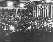 Formal opening of the Legislative Assembly, March 15, 1906. AlbertasFirstLegislature.jpg