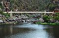 First Basin and the Alexandra Suspension bridge, Cateract Gorge, Launceston, Tasmania