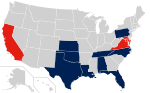 American Athletic Conference map.svg