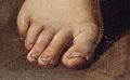 Die Zehen des rechten Fußes
