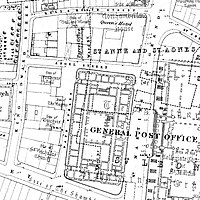 Angel Street and St Martin's Le Grand area Ordnance Survey map 1875.jpg