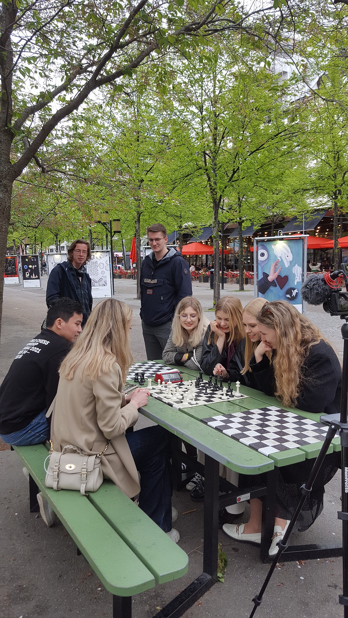 File:Anna Cramling, Chess player in Kungsträdgården,Stockholm 1.jpg -  Wikimedia Commons