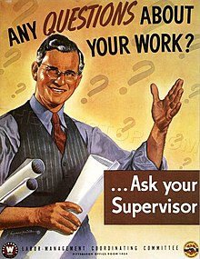 A 1940s poster from the United States Any Questions About Your Work - poster.jpg