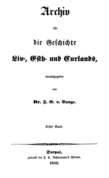 File:Archiv für die Geschichte Liv-, Est- und Curlands 1842 Titel.png