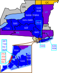 Area codes 212, 646, and 332