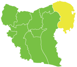 « Aïn al-'Arab District - Carte