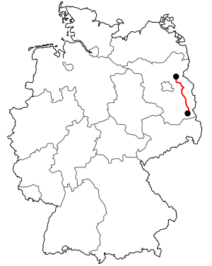 Verloop van de B 168