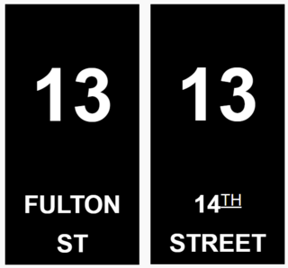 13 (BMT rapid transit service) Former New York City Subway service (ceased 1956)