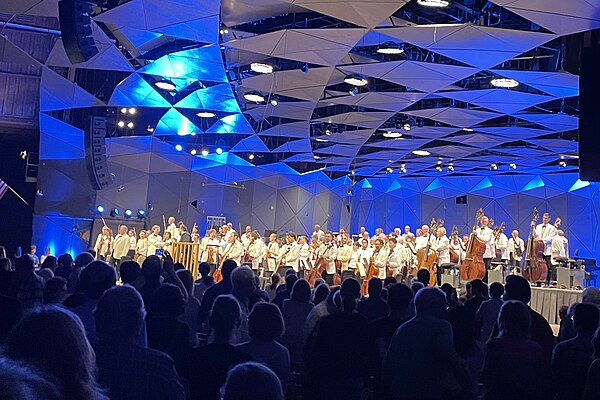 The BSO at the opening concert of the 2023 Tanglewood Season