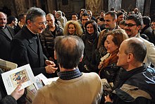 Meeting with engaged couples and young spouses Basilica di San Marco, 1-4-2012.jpg