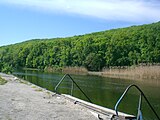 Uimapaikka Donetsjoen vesistöön kuuluvan Oskiljoen rannalla.