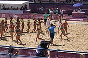 Deutsch: Beachhandball bei den Olympischen Jugendspielen 2018; Tag 4, 10. Oktober 2018; Mädchen, Vorrunde, Gruppe A - Ungarn-Chinese Taipei (Taiwan) 2:0 English: Beach handball at the 2018 Summer Youth Olympics at 10 October 2018 – Girls Preliminary Round Group A‎ – Hungary-Chinese Taipei 2:0