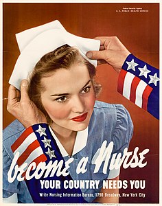 Enfermeras en la Segunda Guerra Mundial.
