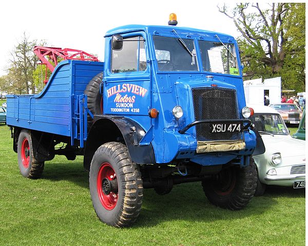 The war-time Bedford QL, with the driver perched above the engine in a forward control cab, foreshadowed post-war truck designs.