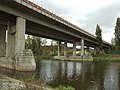 Čeština: Dálniční most jižně od Berouna na řece Berounce nápověda English: Highway bridge near Beroun over Berounka river. Central Bohemian Region, CZ help