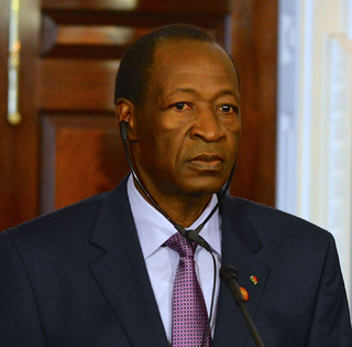Blaise Compaoré President of Burkina Faso from 1987 to 2014