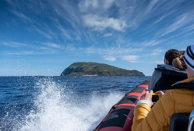 Boat to Corvo from Flores, Azores, Portugal