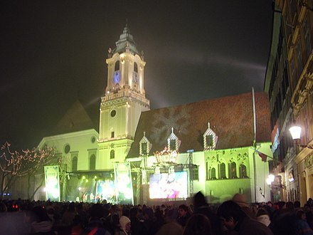 Main Square during the New Year's Eve celebration, 2006