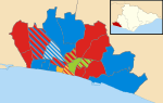 Thumbnail for File:Brighton and Hove City Council election 2003 map.svg