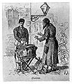 Persoană care vindea plăcinte în București (1880)