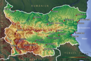 Topographie Bulgariens