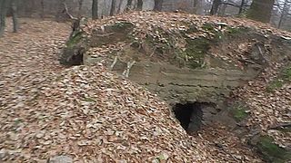 Austrian bunker from World War I in West Ukraine