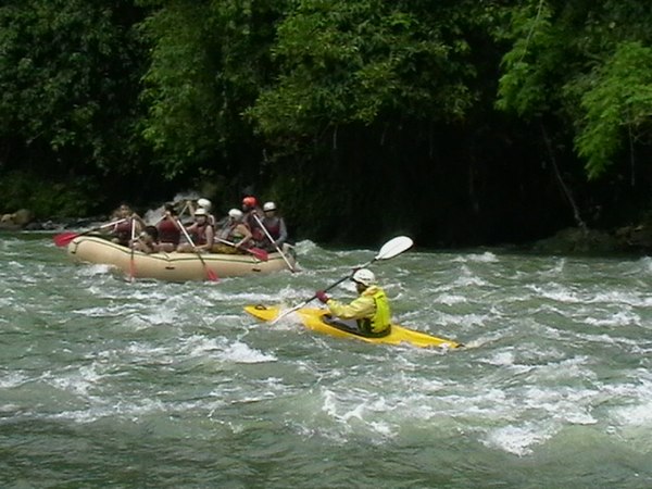 Whitewater rafting in the Cagayan de Oro River