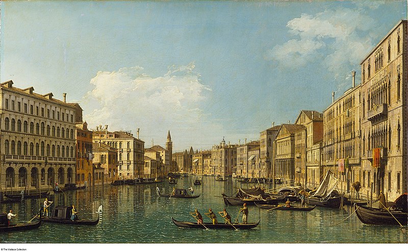 File:Canaletto - Venice the Grand Canal from the Palazzo Foscari to the Carità, c. 1740 - 1750.jpg