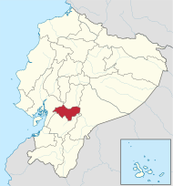 Pozicija provincija na karti Ekvadora