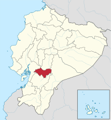 Map showing the extent of the Tuncahuán