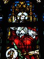 Glass window: Jesus blessing a sword