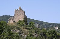 Ruinerna av Château de Pecheylard