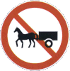 No horse-drawn vehicles