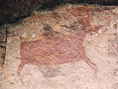 Petroglyph in the Chiribiquete Natural National Park. (Possible equine)