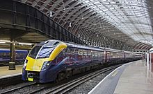 First Great Western Class 180 at London Paddington in 2016 Class 180 at London Paddington by Jeremy Segrott.jpg