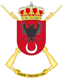 Coat of arms of the 1st-54 Regulares Battalion "Tetuán" (Spanish Army)