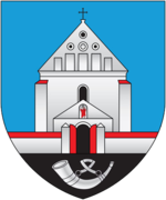 Coat of arms of Čarnaŭčycy.png