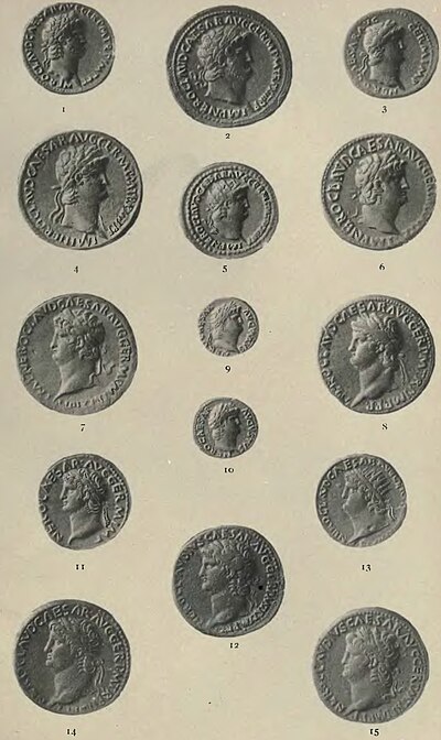 Coins of Nero - Rivista italiana di numismatica 1897 (page 443 crop).jpg