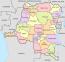 Congo DemRep, administrative divisions - es - colored (2015).svg