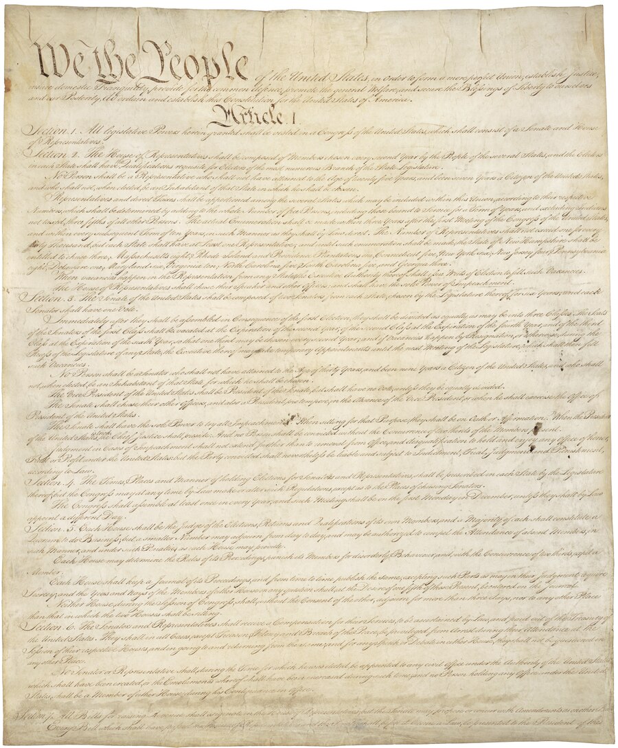 Page 1 of the Constitution